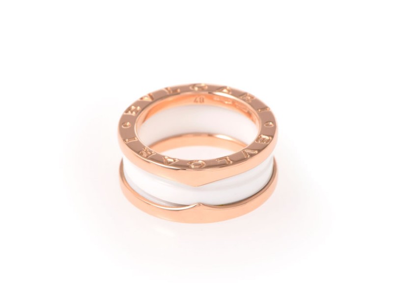 Bulgari B-Zero1 18K Rose Gold Band Ring Size 4.5