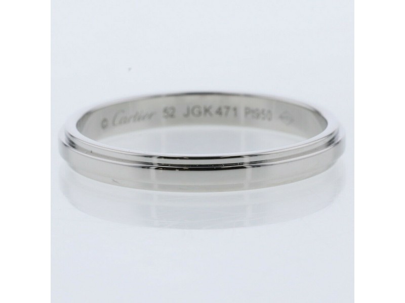 CARTIER 950 Platinum Damour wedding Ring LXGBKT-1113