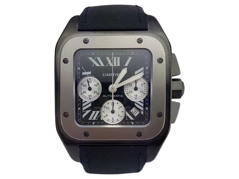 Cartier Santos W2020005 100 Titanium Mens Watch