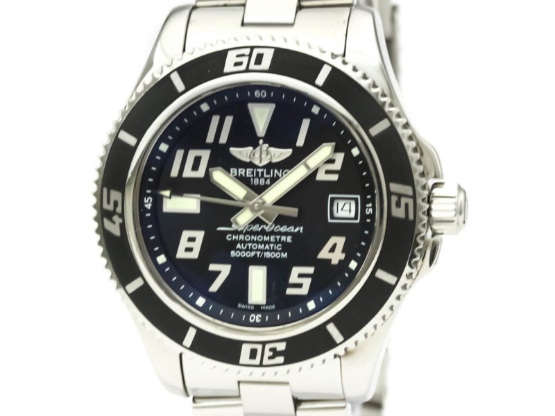 BREITLING SuperOcean 42 Steel Automatic Mens Watch A17364 LXGoodsLE-430