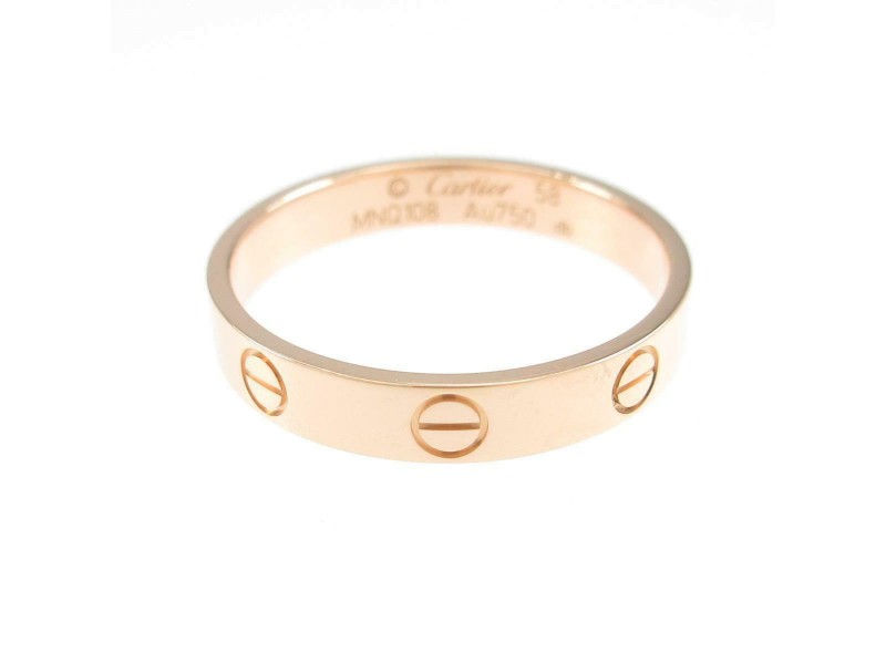 Cartier 18K Pink Gold Mini Love Ring LXGYMK-561
