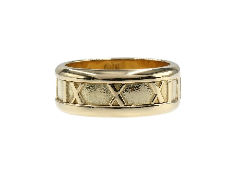 Tiffany & Co. 18K Yellow Gold Atlas Band Ring US5 LXGCH-42
