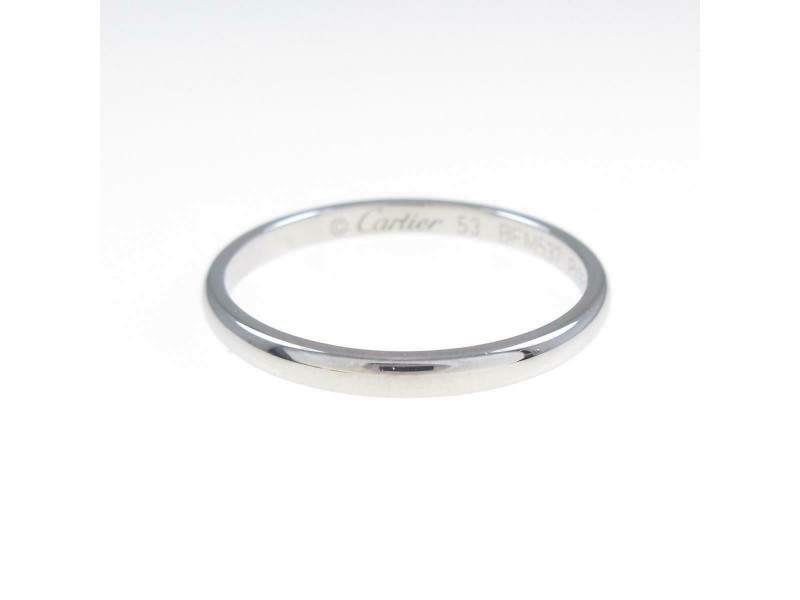 Cartier 950 Platinum wedding Ring LXGYMK-710