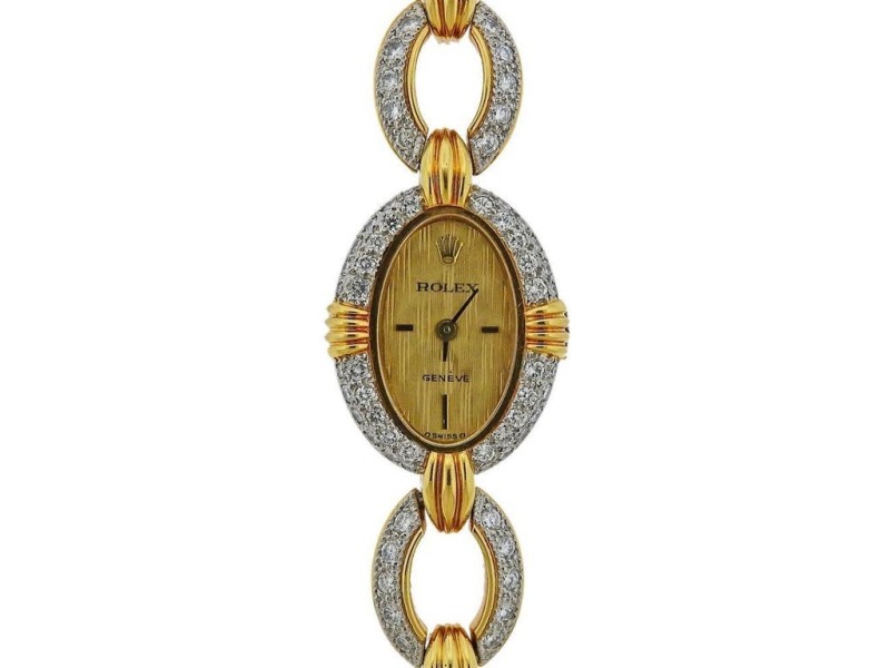 Rolex Gold Diamond Watch Bracelet