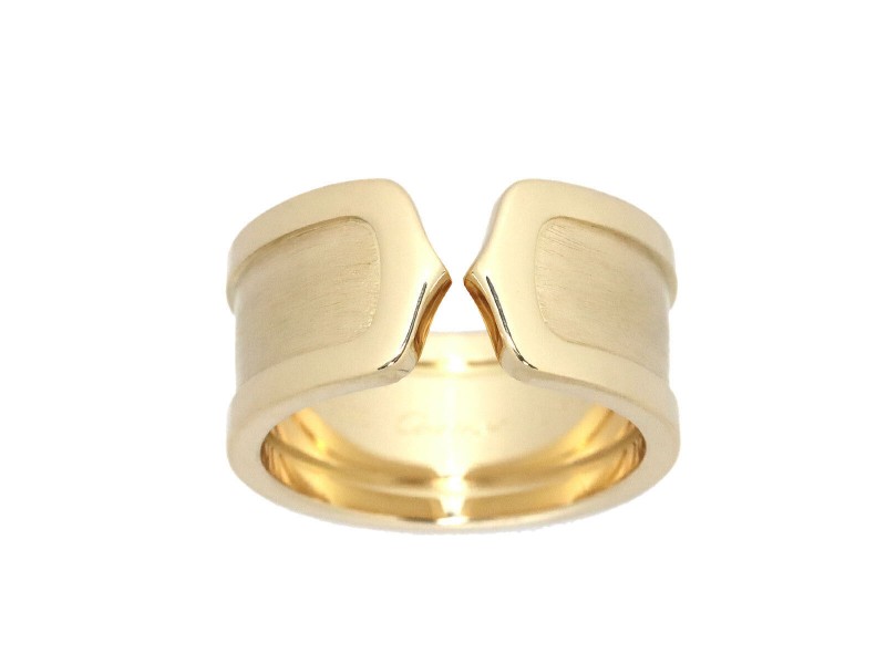 Cartier 18K Yellow Gold  Logo Ring 