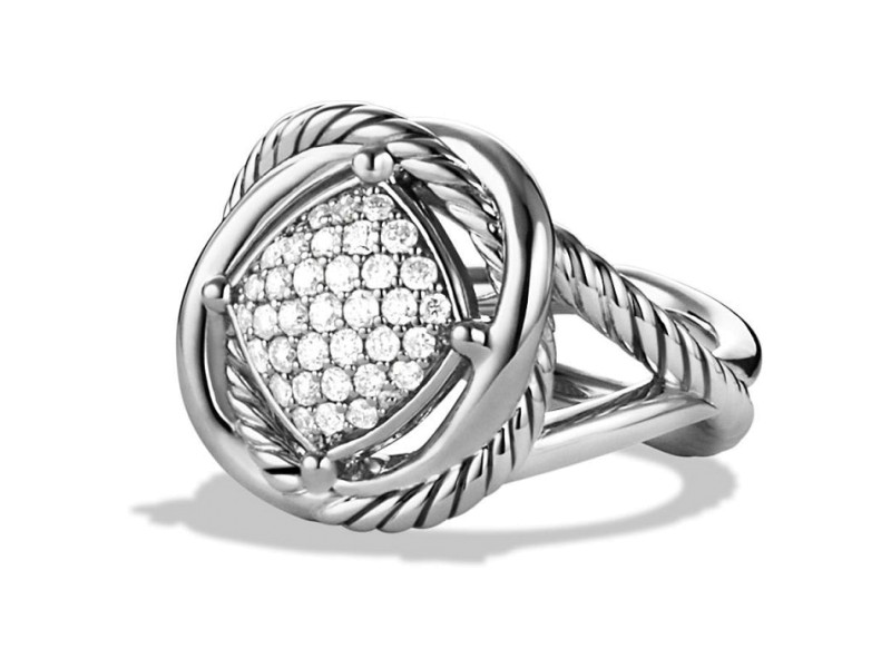 David Yurman Infinity Ring with Diamonds