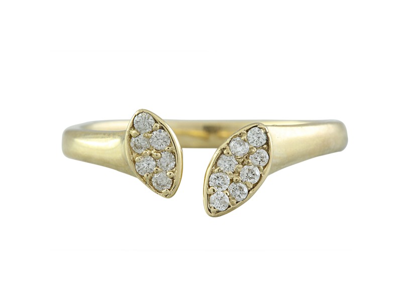 0.15 Carat 14K Yellow Gold Diamond Ring