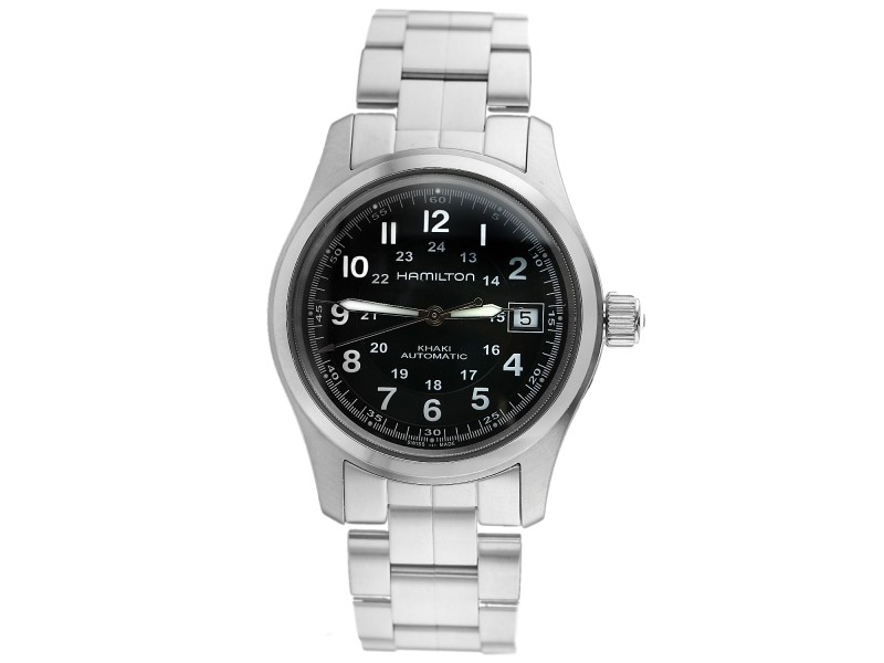 Hamilton Khaki Field Automatic Black Dial Men's Watch H70455133 
