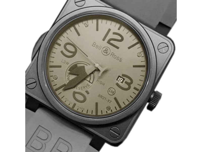 Bell and Ross BR01 97 Power Reserve Commando Limited Edition 46mm Watch