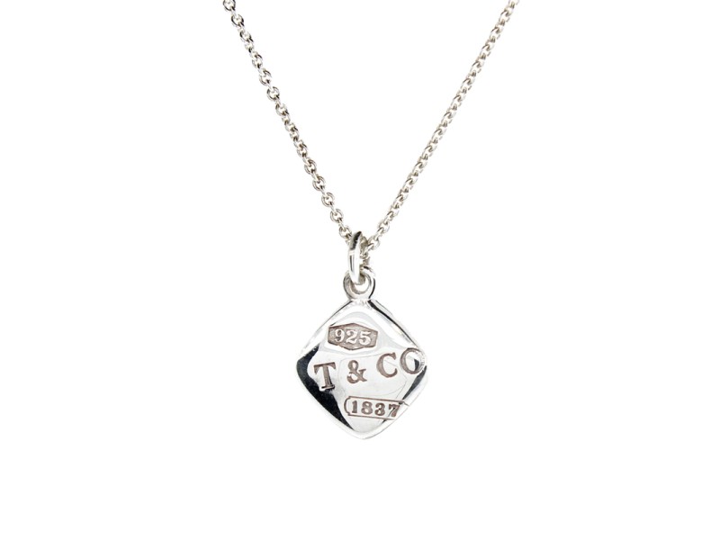 Tiffany & Co. Diamond Shape Pendant Necklace 