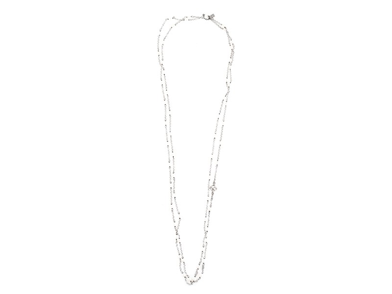 David Yurman Sterling Silver with Pearls Bijoux Chain Necklace 