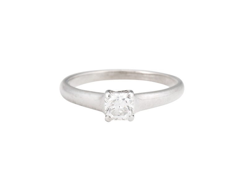Tiffany & Co. Lucida Platinum 0.44ct. Diamond Engagement Ring Size 7