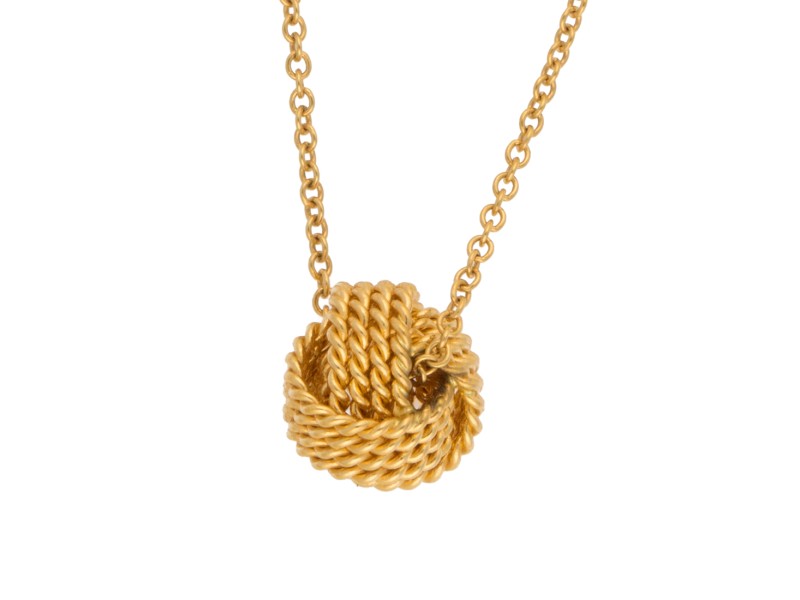 tiffany and co knot pendant