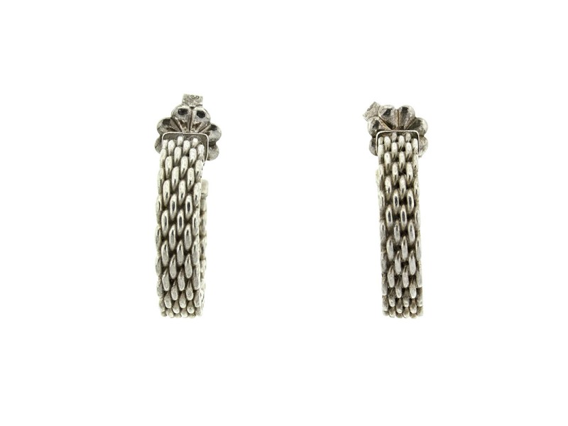 Tiffany & Co. Sterling Silver Mesh Earrings