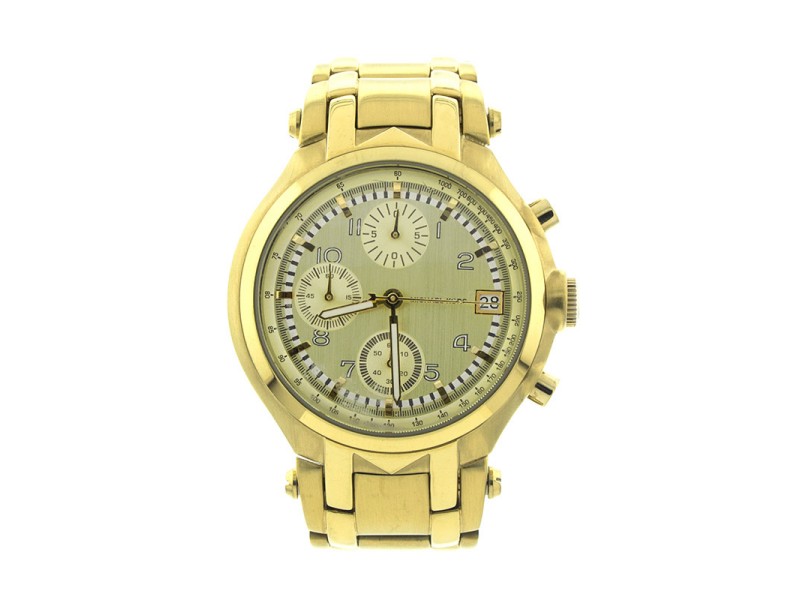 Michael Kors MK5097 Gold Plated Chronograph Watch 