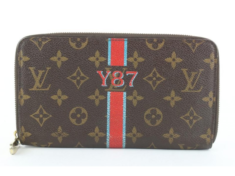 Louis Vuitton Brown Monogram Mon Zippy Organizer Wallet Zip Around Clutch 12lvs421