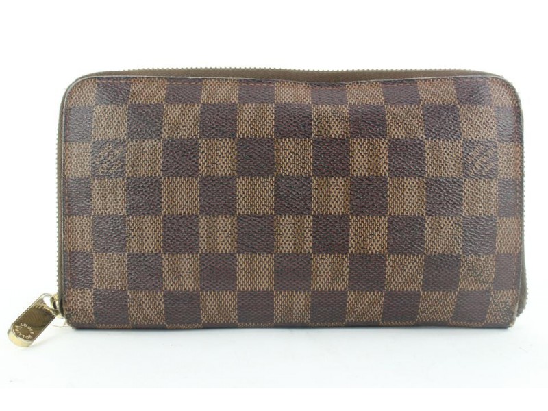 Louis Vuitton Damier Ebene Long Zippy Wallet 265lvs216