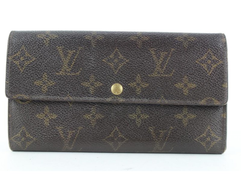 Louis Vuitton Monogram Porte Tresor Bifold Long Sarah Wallet 450lvs62