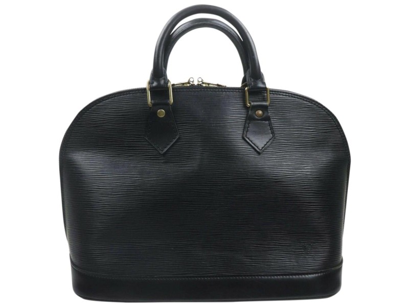 Louis Vuitton Black Epi Leather Alma PM Bowler bag 862987