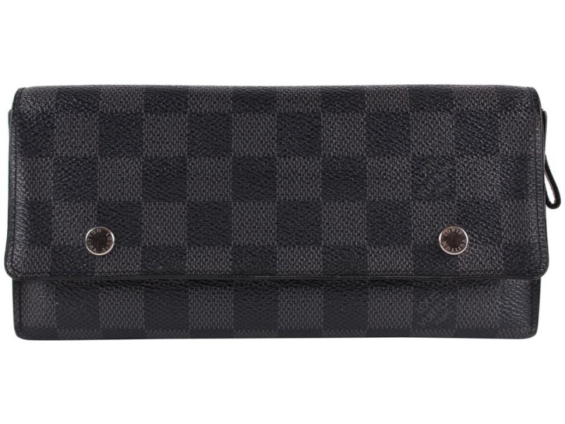 Louis Vuitton Damier Graphite Modulable Long Snap Wallet Sarah 7LVS1221