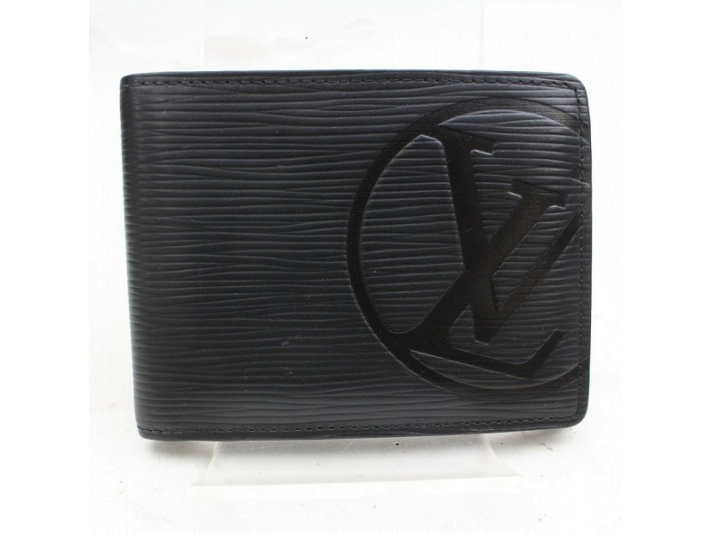Louis Vuitton Black Epi Portefeuille Multiple Bifold Wallet 871512