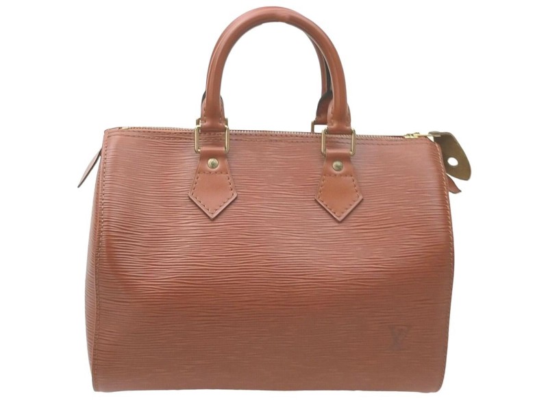 Louis Vuitton Brown Epi Leather Speedy 25 Boston Bag 862309