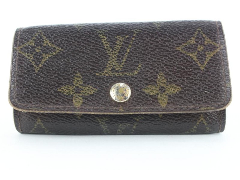 Louis Vuitton Monogram Multicles 4 Key Holder Wallet Case 8lk0122