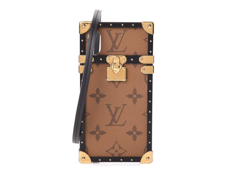 Louis Vuitton Reverse Monogram Eye Trunk iPhone X Xs Crossbody Phone Case 270lvs216