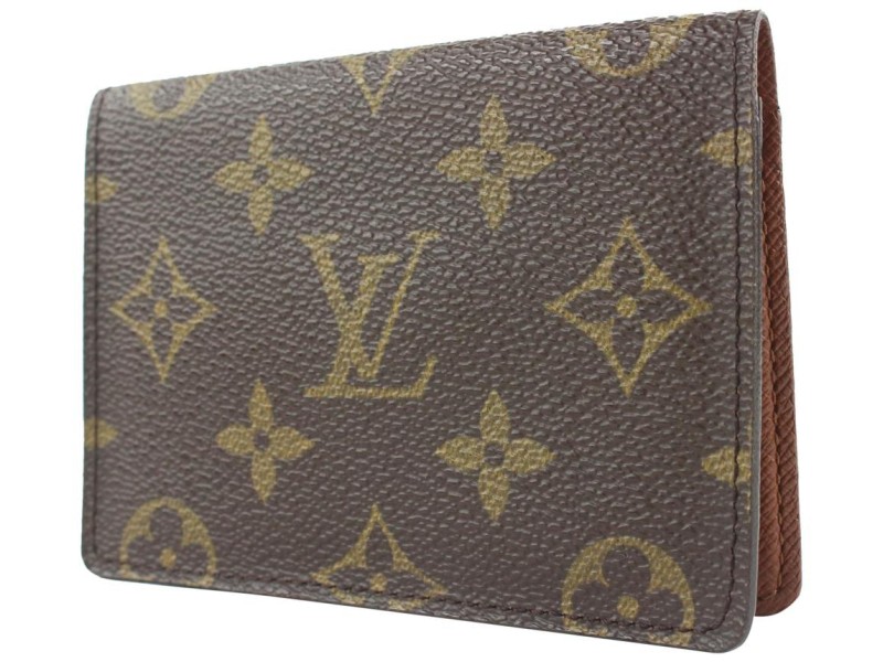 Louis Vuitton Monogram Card Case Wallet ID Holder 65lvs126