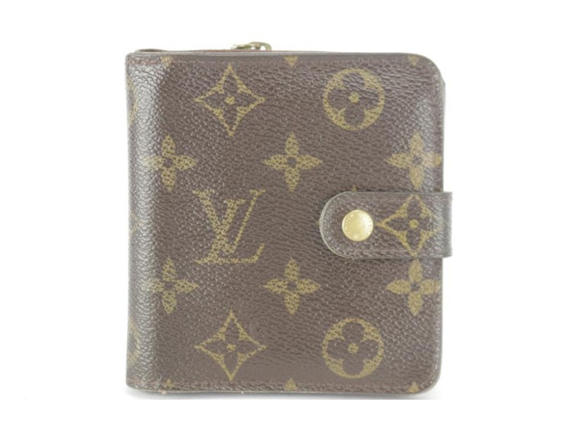 Louis Vuitton Monogram Compact Snap Wallet 1LK1212