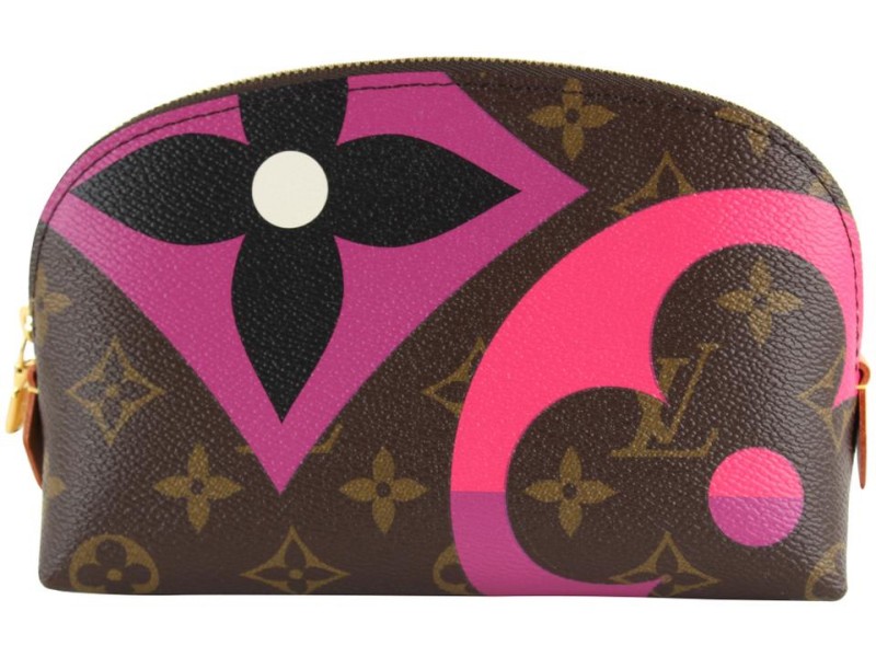 Louis Vuitton Game On Monogram Heart Cosmetic Pouch Make Up Case