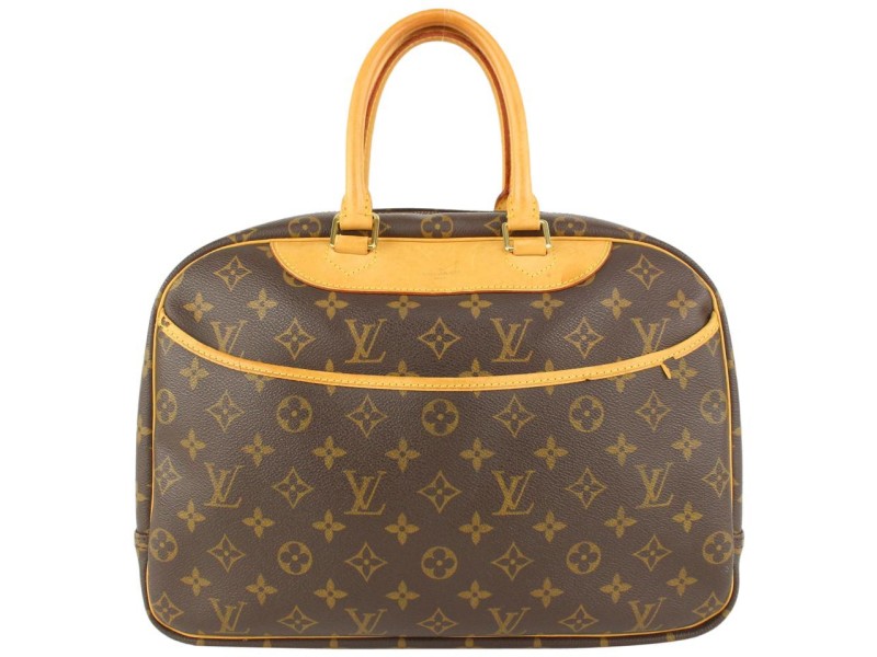 Louis Vuitton Monogram Deauville Bowler Dome Bag 913lv29
