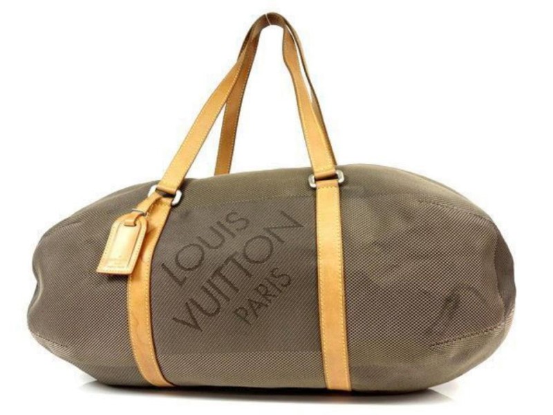 Louis Vuitton Attaquant Duffle Khaki Terre Damier Geant Boston 232363 Brown  Canvas Weekend/Travel Bag, Louis Vuitton