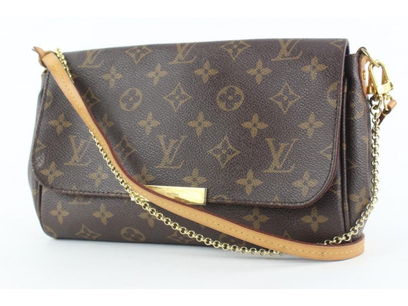 Louis Vuitton Monogram Favorite MM 2way Crossbody Flap Bag 9lvs421