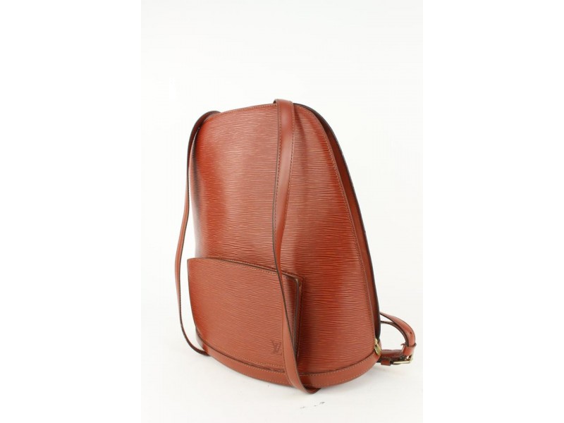 Louis Vuitton Brown Epi Leather Gobelins Backpack 93lv7
