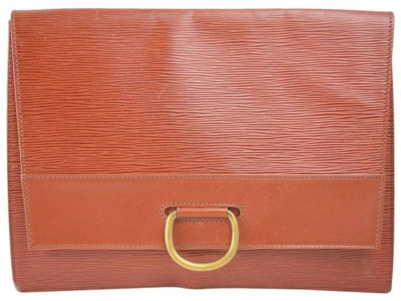 Louis Vuitton Iena Pochette Fold 868354 Brown Leather Clutch