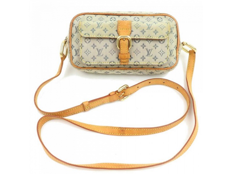 Louis Vuitton Khaki Olive Grey Monogram Mini Lin Juliette Crossbody Bag 859931