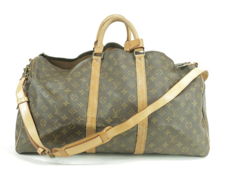 Louis Vuitton Keepall Bandouliere 55 with Strap Monogram Duffle 232496
