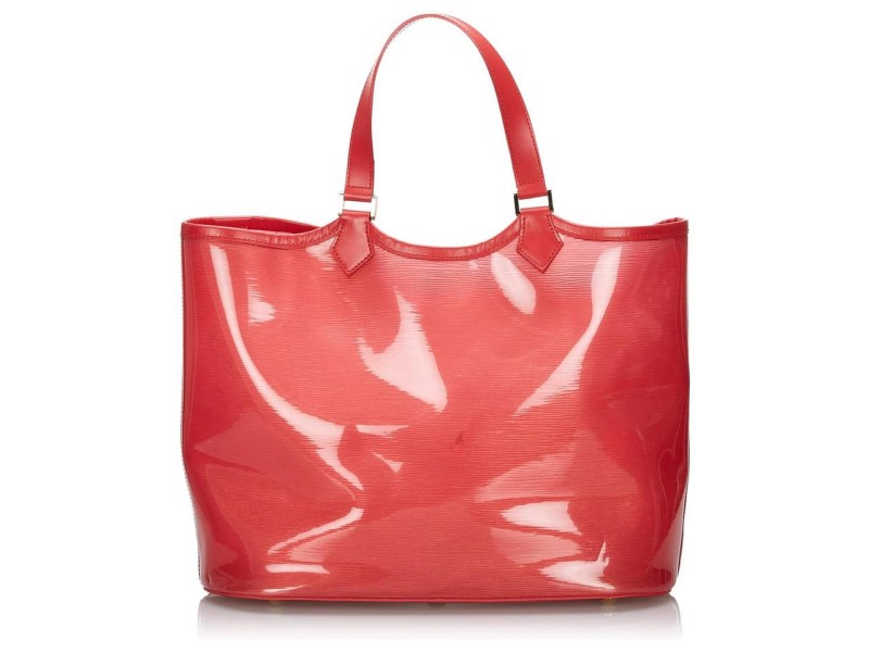 Louis Vuitton Clear Red Epi Plage Lagoon Bay GM Tote Bag  862390