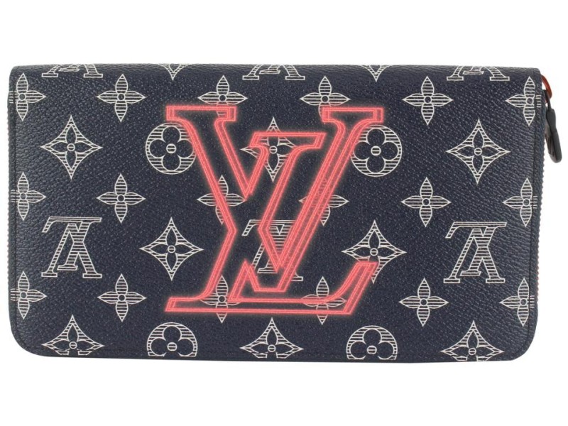Louis Vuitton Upside Down Monogram Ink Zippy Organizer Wallet Zip