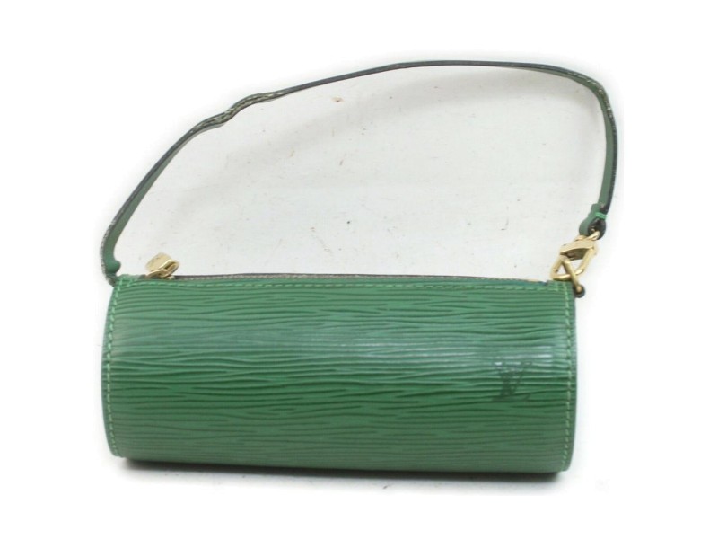 Louis Vuitton Green Epi Leather Mini Soufflot Papillon Wristlet Bag 862423
