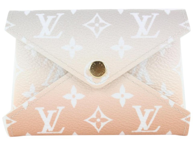 Louis Vuitton Peach Mist Monogram By the Pool Kirigami PM Envelope Pouch 20lvs421