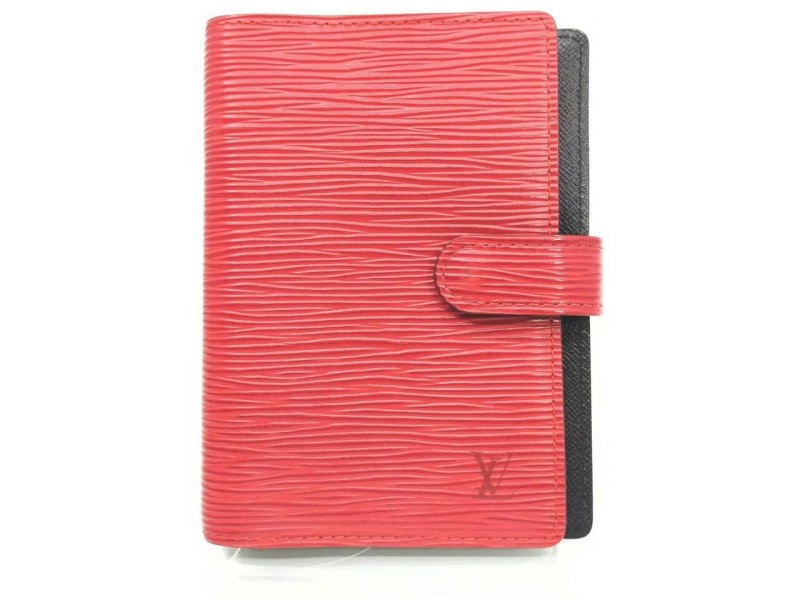 Louis Vuitton Red Epi Leather Small Ring Agenda PM 862077