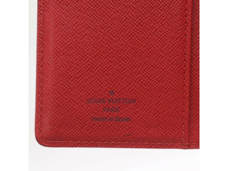 Louis Vuitton Red Epi Leather Small Ring Agenda PM Diary Cover  862352