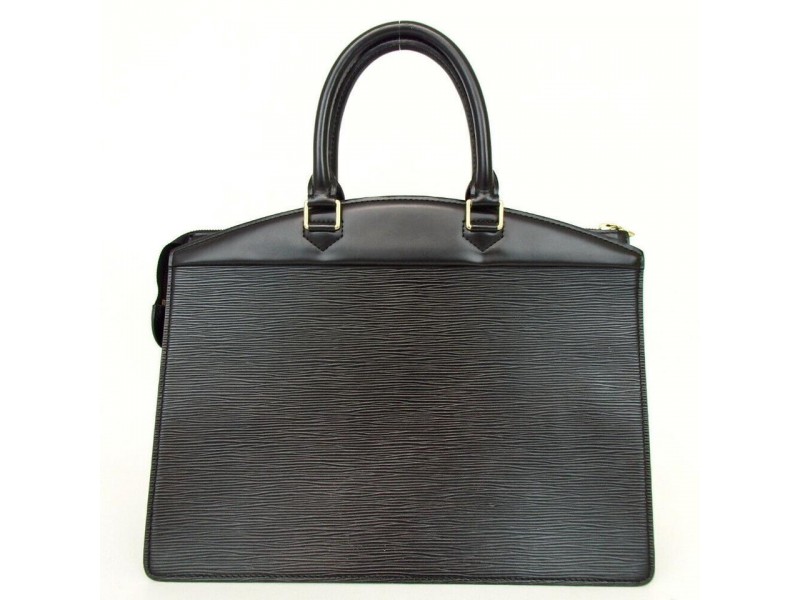 Louis Vuitton Black Epi Noir Riviera Vanity Tote Satchel 860020