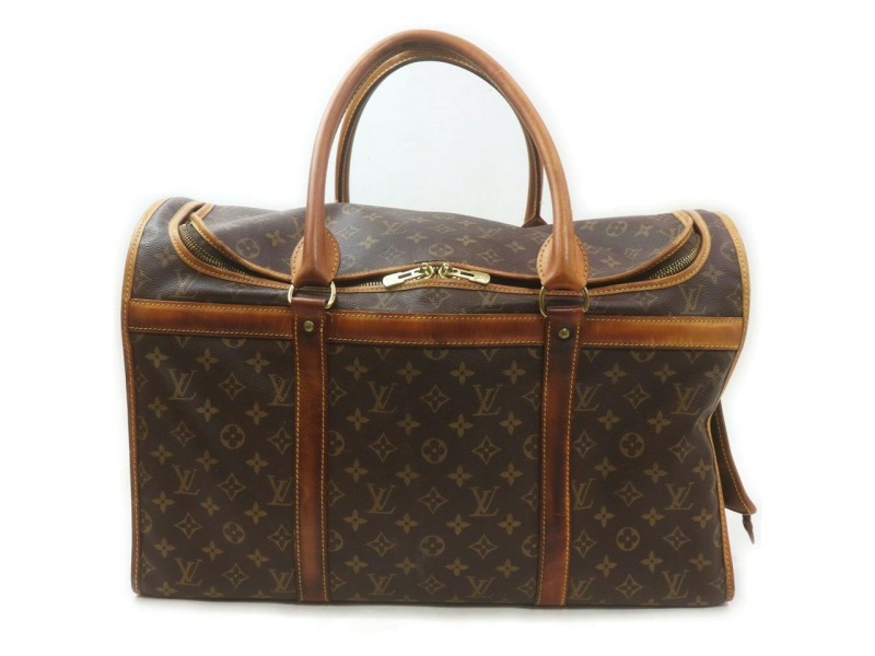 Louis Vuitton Monogram Sac Chien 50 Dog Carrier Pet Travel Bag 862766