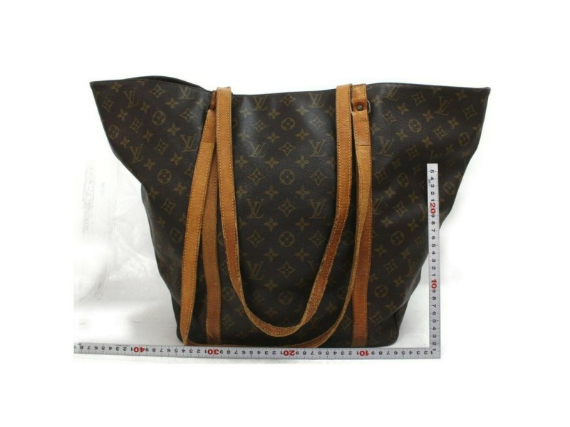 Louis Vuitton Monogram Sac Shopping GM Tote Bag 63LV713 Leather