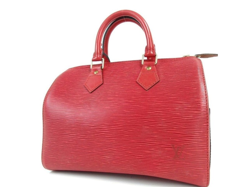 Louis Vuitton Red Epi Leather Speedy 25 860252