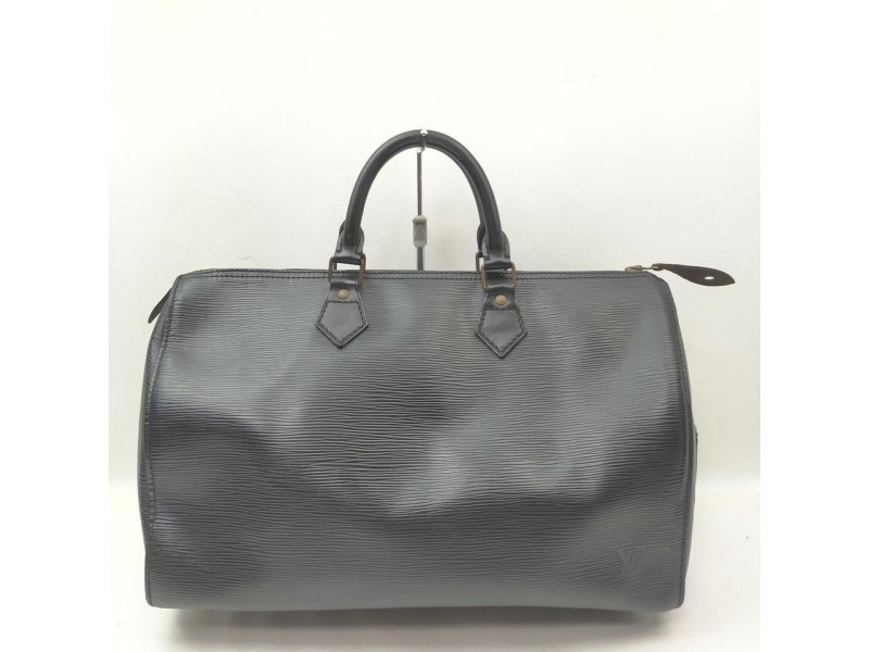 Louis Vuitton Black Epi Leather Speedy 35 Boston GM Bag  862239