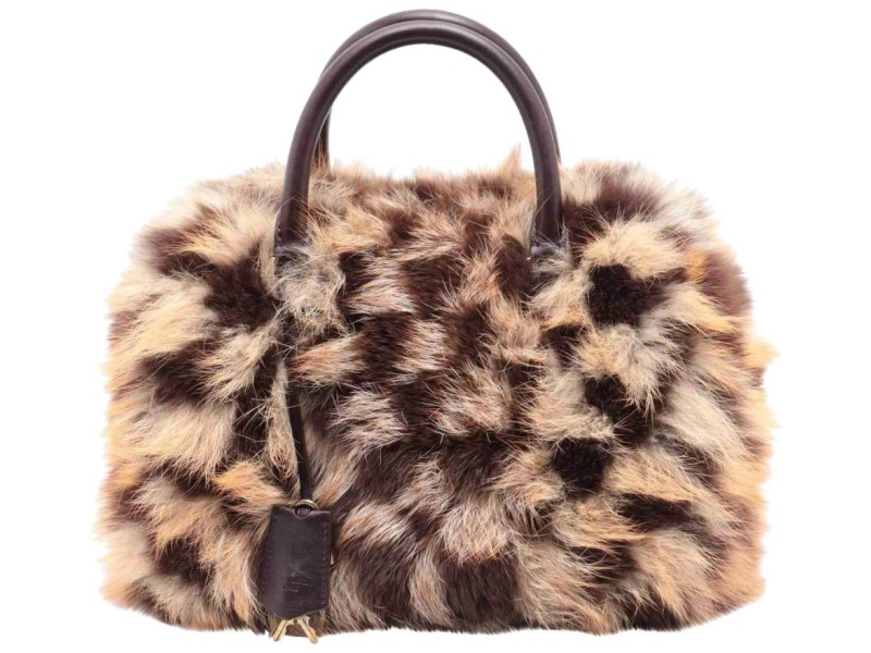 Louis Vuitton Damier Fox Fur Clair-Obscur Speedy 30 Bag 857403
